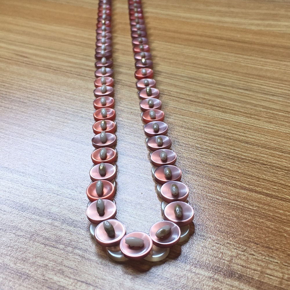 Vintage button necklace